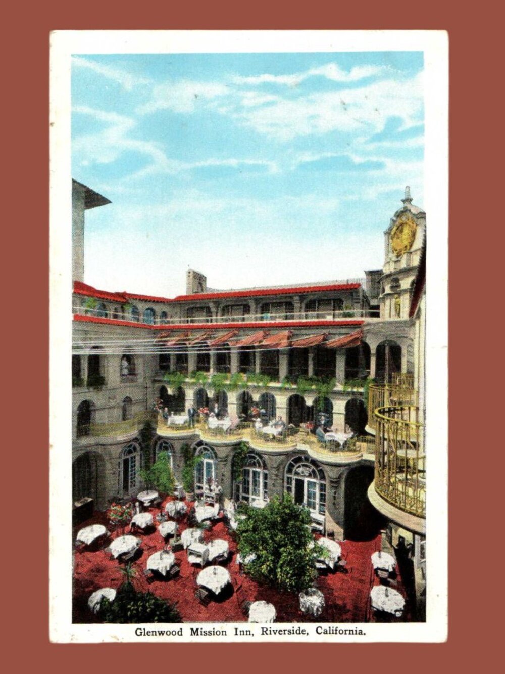 POSTCARD SALE 10/$20 Blank Glenwood Mission Inn Riverside California Postcard